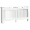 vidaXL Kryt radi&aacute;toru B&iacute;l&aacute; s vysok&yacute;m leskem 172 x 19 x 81,5 cm