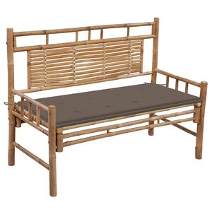 vidaXL Zahradn&iacute; lavice s podu&scaron;kou 120 cm bambus