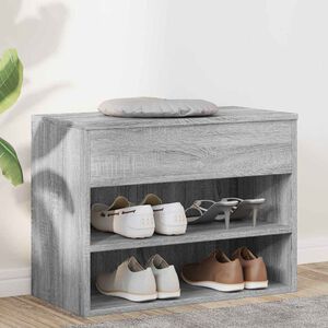 vidaXL Lavice s botn&iacute;kem &scaron;ed&aacute; sonoma 60 x 30 x 45 cm kompozitn&iacute; dřevo