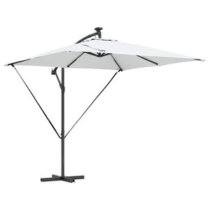 vidaXL Slunečn&iacute;k P&iacute;skov&aacute; 249 x 249 x 250 cm Polyester a hlin&iacute;k
