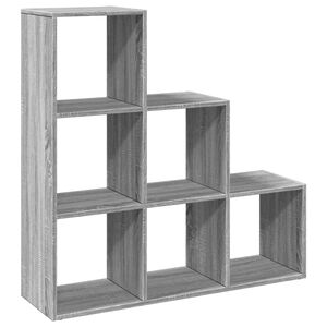 vidaXL Knihovna/děl&iacute;c&iacute; stěna 3patrov&aacute; &scaron;ed&aacute; sonoma 99x29x99 cm kompozit