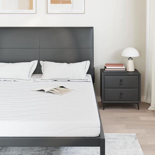 vidaXL Matrace B&iacute;l&aacute; 140 x 190 cm Žak&aacute;rov&aacute; tkanina