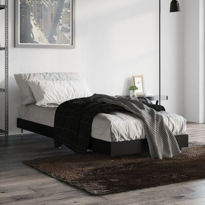 vidaXL Rám postele černý 75 x 190 cm kompozitní dřevo