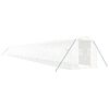 vidaXL Sklen&iacute;k s ocelov&yacute;m r&aacute;mem b&iacute;l&yacute; 48 m&sup2; 24 x 2 x 2 m
