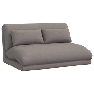 vidaXL Nastaviteln&aacute; podlahov&aacute; židle Taupe Textil
