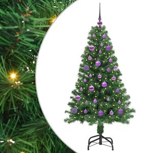 vidaXL Uměl&yacute; v&aacute;nočn&iacute; stromeček Zelen&aacute; 150 cm PVC, ocel a plast