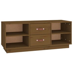 vidaXL TV skř&iacute;ňka medově hněd&aacute; 100 x 34 x 40 cm masivn&iacute; borov&eacute; dřevo