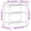vidaXL Přesazovac&iacute; stůl s policemi 82,5x45x86,5 cm masivn&iacute; douglaska