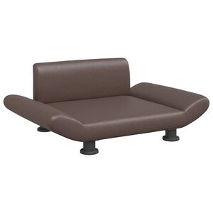 vidaXL Pel&iacute;&scaron;ek pro psy hněd&yacute; 70 x 45 x 28 cm uměl&aacute; kůže