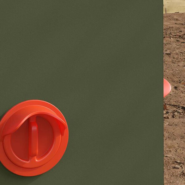 vidaXL Krm&iacute;tko pro slepice 2 pcs Olivově zelen&aacute; 32,5 x 20,5 x 43 cm