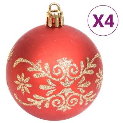 vidaXL 70dílná sada vánočních ozdob zlatá a červená