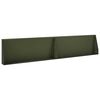 vidaXL Opěrn&aacute; zeď 2 ks 100 x 12 x 30 cm Ocel Olivově zelen&aacute;