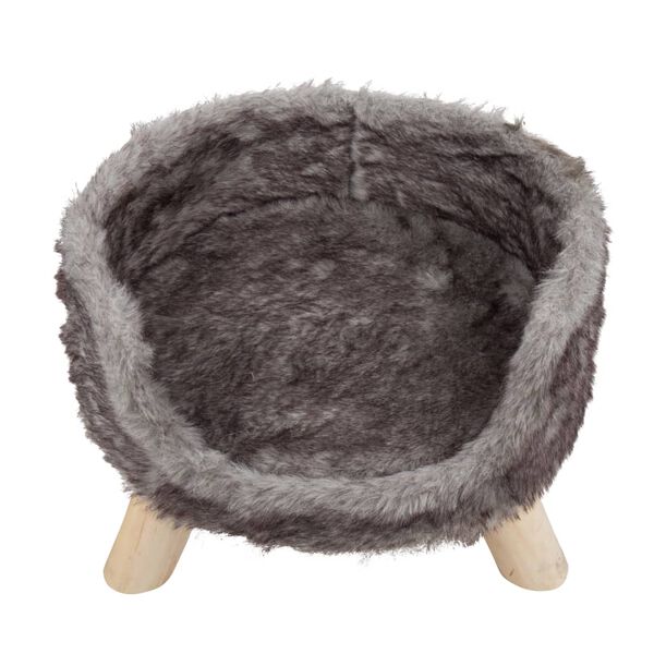 DISTRICT70 Ply&scaron;ov&yacute; pel&iacute;&scaron;ek pro kočky NORDIC stř&iacute;brn&yacute;