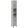 vidaXL Koupelnov&aacute; skř&iacute;ňka betonově &scaron;ed&aacute; 30x30x190 cm kompozitn&iacute; dřevo