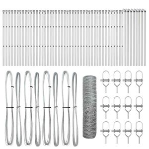 vidaXL Plotov&yacute; sloupek. Stř&iacute;brn&aacute;