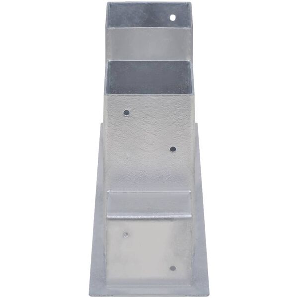 vidaXL Pomůcky na skladov&aacute;n&iacute; palivov&eacute;ho dř&iacute;v&iacute; 4 ks ocel stř&iacute;brn&eacute;