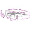 vidaXL Postel bez matrace voskově hněd&aacute; 160 x 200 cm masivn&iacute; borovice