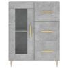 vidaXL Skř&iacute;ň highboard betonově &scaron;ed&aacute; 69,5x34x180 cm kompozitn&iacute; dřevo