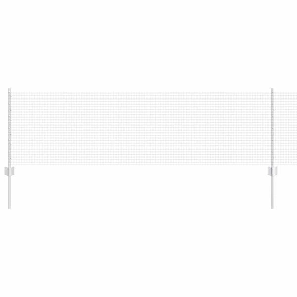 vidaXL Plot s sloupkem Stř&iacute;brn&aacute; 0,6 x 25 m Ocel