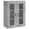 vidaXL Skř&iacute;ň highboard betonově &scaron;ed&aacute; 69,5x34x180 cm kompozitn&iacute; dřevo