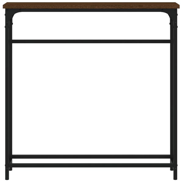 vidaXL Konzolov&yacute; stolek hněd&yacute; dub 75 x 19,5 x 75 cm kompozitn&iacute; dřevo