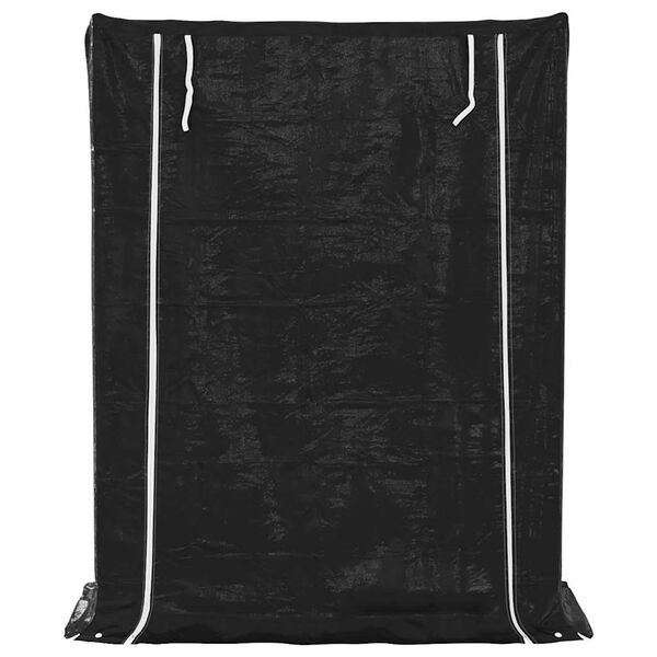 vidaXL Stojan na palivov&eacute; dřevo s krytem proti de&scaron;ti 150x60x200 cm