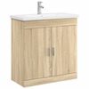 vidaXL Sada koupelnov&eacute;ho n&aacute;bytku Dub sonoma 81 x 40 x 84,5 cm
