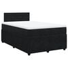 vidaXL Box spring postel s matrac&iacute; čern&aacute; 120 x 190 cm samet