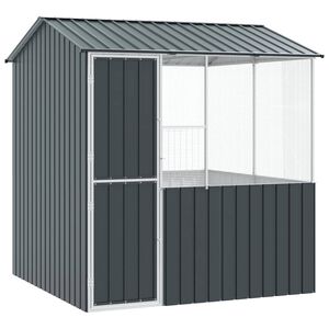vidaXL Ptač&iacute; klec Antracit 215 x 209 x 230 cm Pozinkovan&aacute; ocel