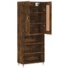 vidaXL Skř&iacute;ň highboard kouřov&yacute; dub 69,5 x 34 x 180 cm kompozitn&iacute; dřevo