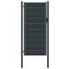 vidaXL Plotov&aacute; branka PVC a ocel 100 x 124 cm antracitov&aacute;