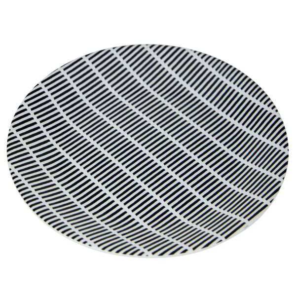 Bo-Camp 16d&iacute;ln&aacute; sada n&aacute;dob&iacute; Mix & Match melamin čern&aacute; a b&iacute;l&aacute;