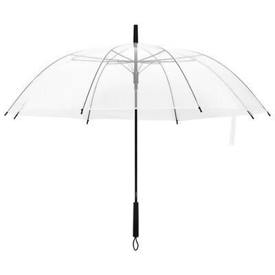 vidaXL Deštník průhledný 107 cm