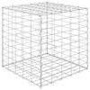 vidaXL Gabionov&yacute; vyv&yacute;&scaron;en&yacute; z&aacute;hon krychle ocelov&yacute; dr&aacute;t 50 x 50 x 50 cm