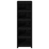 vidaXL Knihovna černá 50x35x154 cm masivní borovice