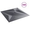 vidaXL N&aacute;stěnn&eacute; panely Hvězda 48 pcs Hvězdov&aacute; &scaron;ed&aacute; 50 x 50 cm XPS pěna
