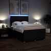 vidaXL Box spring postel s matrac&iacute; čern&aacute; 140x200 cm textil