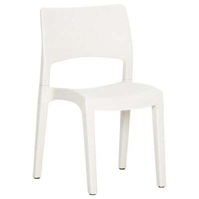 vidaXL Zahradní židle 2 ks bílé polypropylen