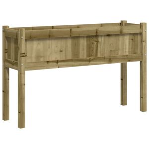 vidaXL Zahradn&iacute; truhl&iacute;k s nohami 110x31x70 cm impregnovan&aacute; borovice