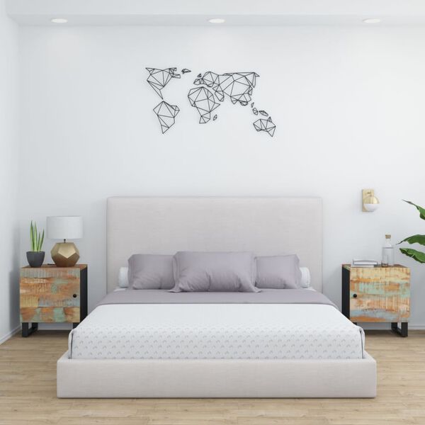 vidaXL Nočn&iacute; stolky 2 ks 40 x 33 x 46 cm masivn&iacute; recyklovan&eacute; dřevo