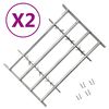 vidaXL Nastaviteln&eacute; bezpečnostn&iacute; okenn&iacute; mř&iacute;že 2 ks 1000&ndash;1500 mm