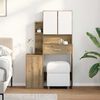vidaXL Kosmetick&yacute; stůl se z&aacute;suvkou Artisanov&yacute; dub 80 x 35 x 132 cm