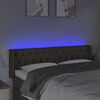 vidaXL Čelo postele s LED taupe 163 x 16 x 78/88 cm textil