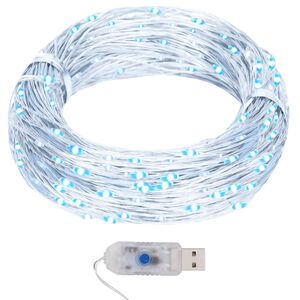 vidaXL Světeln&yacute; řetěz s mikro LED 40 m 400 LED studen&yacute; b&iacute;l&yacute; 8 funkc&iacute;