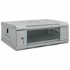 vidaXL S&iacute;ťov&yacute; kabinet s &uacute;loži&scaron;těm &Scaron;ed&aacute; 53 x 35 x 21 cm Ocel
