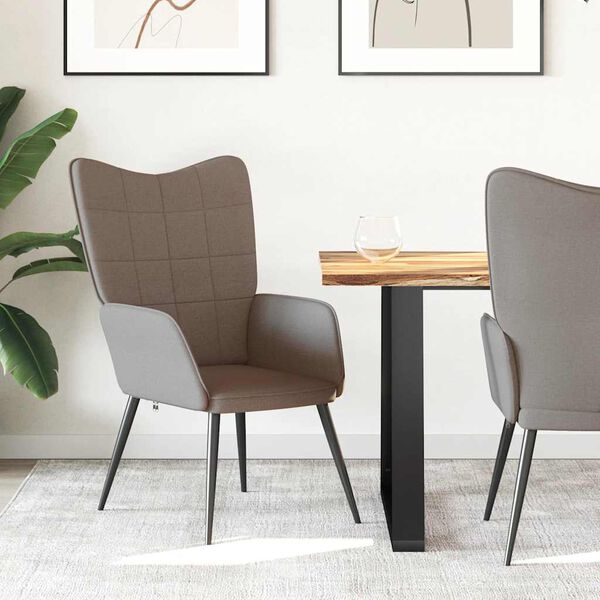 vidaXL Relaxačn&iacute; židle taupe textil