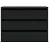 vidaXL Rohová zásuvková komoda černá 80 x 41 x 58 cm kompozit