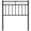 vidaXL Kovové čelo postele černé 75 cm