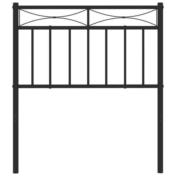 vidaXL Kovové čelo postele černé 75 cm
