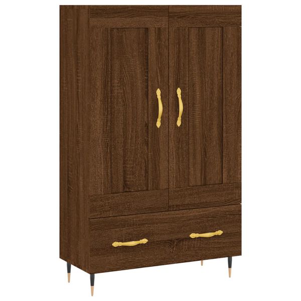 vidaXL Skř&iacute;ň highboard hněd&yacute; dub 69,5 x 31 x 115 cm kompozitn&iacute; dřevo